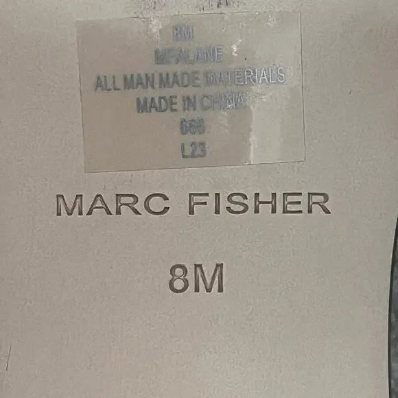 Marc Fisher Shoes Womens Size 8M Brown Alane Woven Block Heel Slide Sandals - Picture 8 of 9